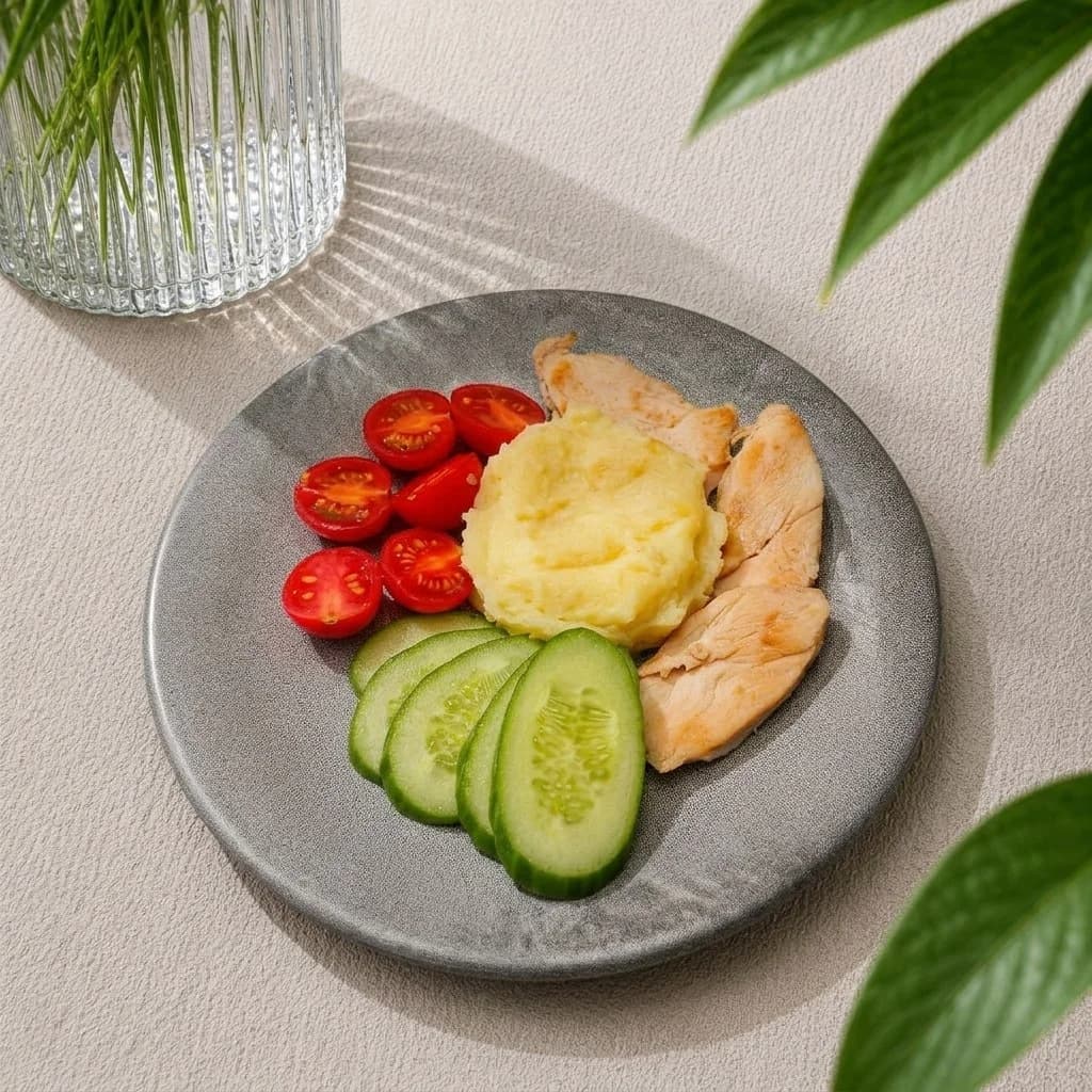 Курочка с пюре