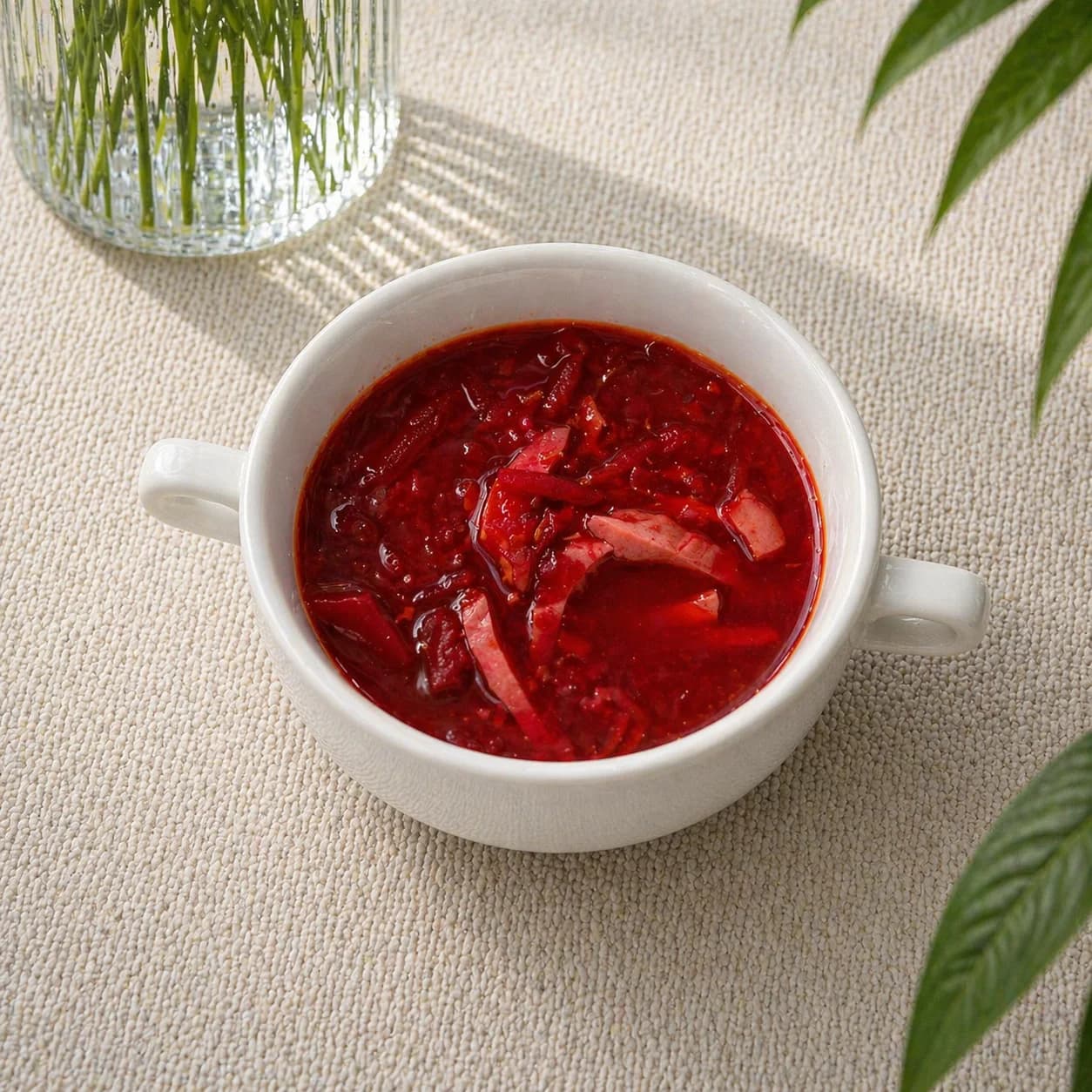 Борщ с курицей